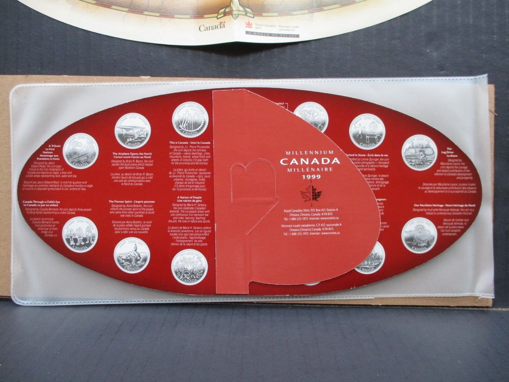 Canadian Millenium 1999 Quarters Collection RCM Issue Original Packaging