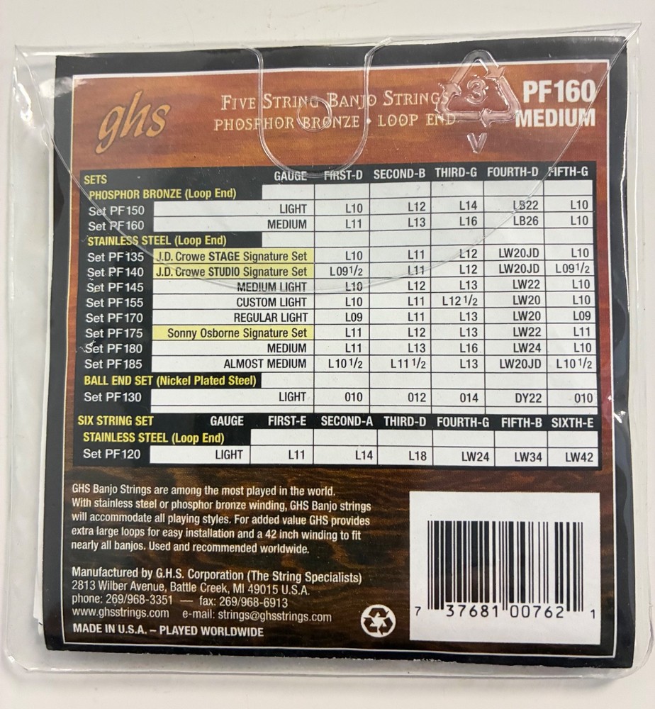 Banjo Accessory Bundle-Strings, Tuning pick up-Capo-Care Kit-String Winders