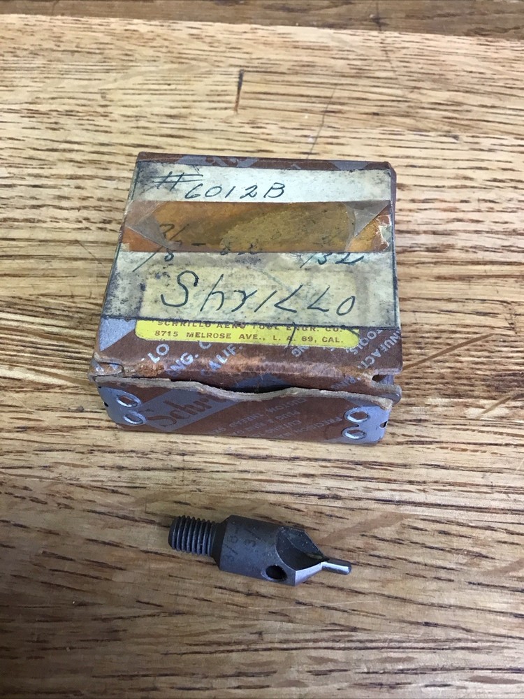 (1) Threaded Shank Stop Countersink 3/8" 82°  E/32” Schrillo Cat#6012-B