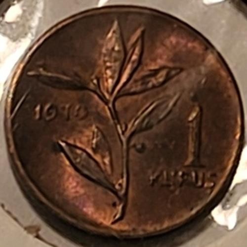Turkey 1970 1 Kurus Coin