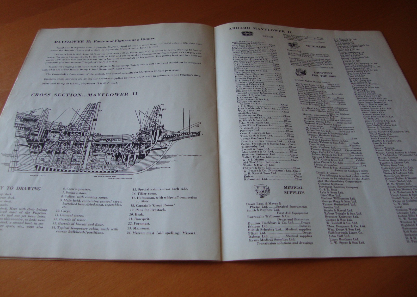 Vintage Mayflower II Official Souvenir Booklet NY Mayflower II Exposition 1957