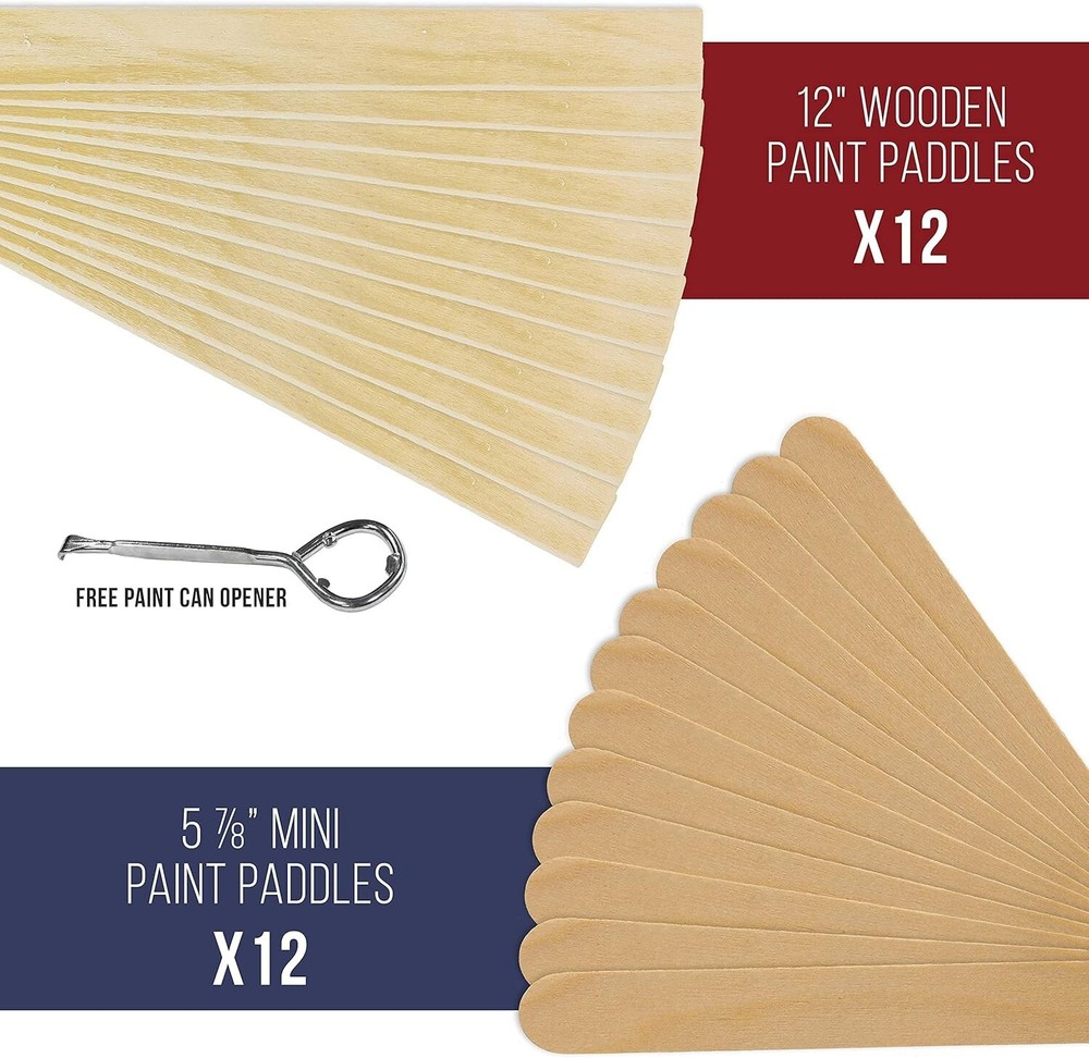 Versatile Paint Mixing Essentials in Durable Cups - 12 Piece Comprehensive Kit