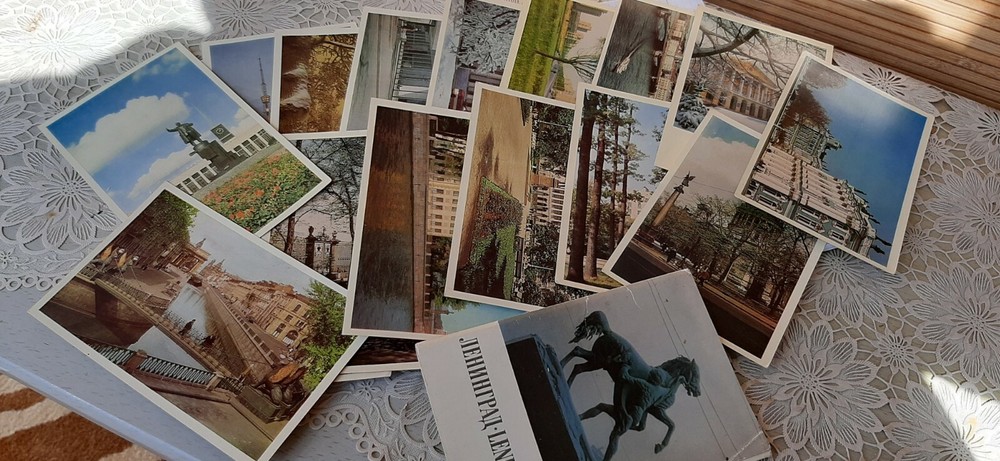 Soviet vintage USSR 1971 Leningrad ! monuments and attractions 16 postcards.