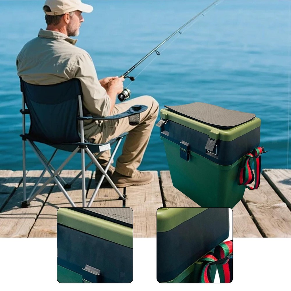 Fishing Box Large Capacity Internal Compartments Compact Portable Container