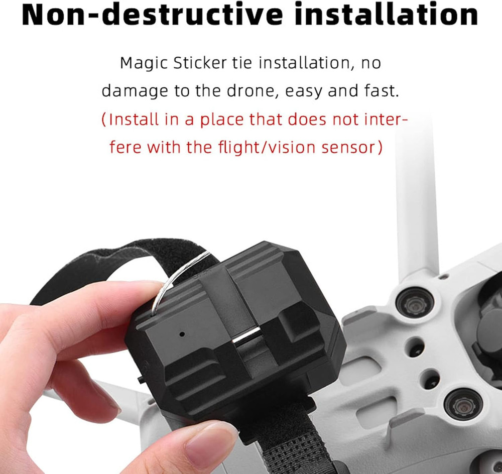 164Ft Drone Airdrop System, 2.4G Drone Clip Remote Control Object Launcher, H...