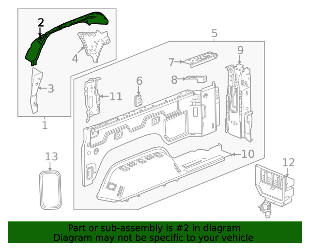 Genuine GM Upper Panel 86519747