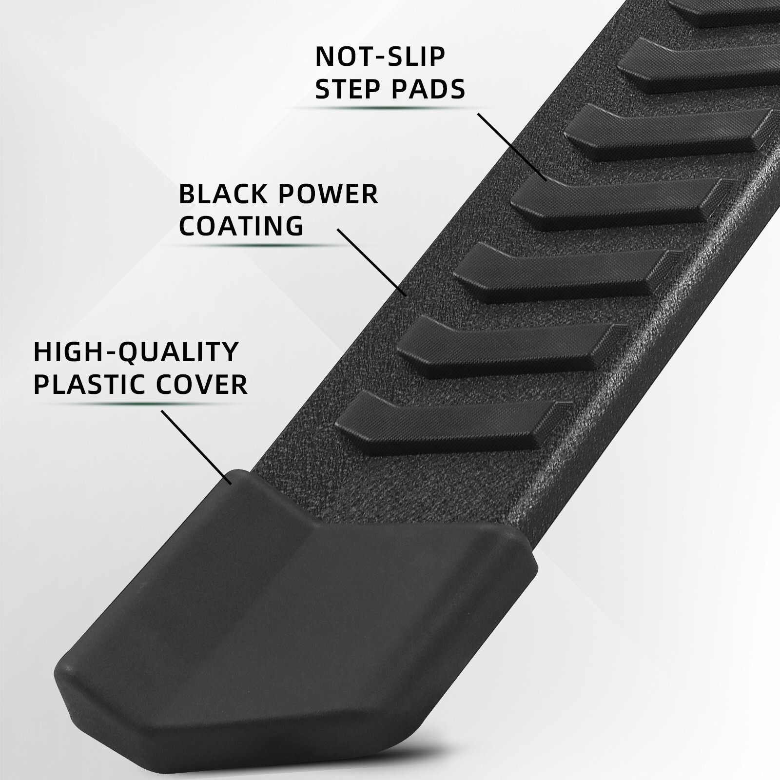 Fit 2017-2024 FORD F250 F350 F450 Superduty Crew Cab Running Board Bar Side Step