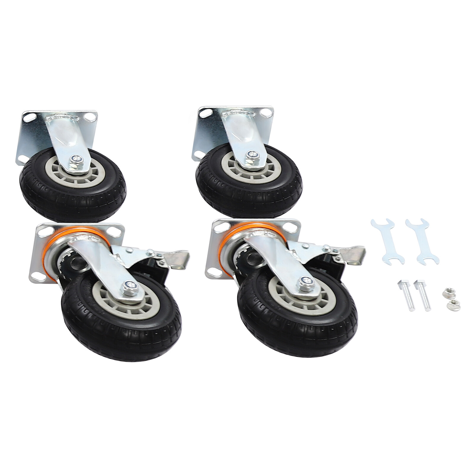 2000Lbs Platform Cart Dolly Industrial Flat Dolly Cart Hand Truck Trolley Heavy