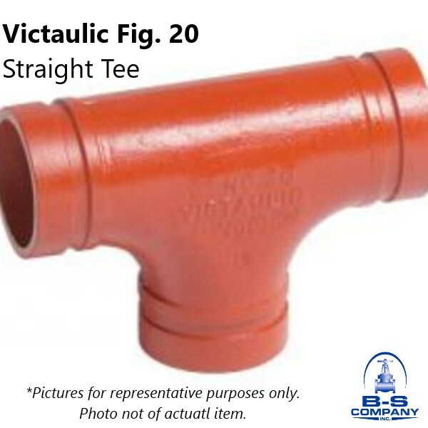 2-1/2" Victaulic Style 20 Tee Grooved IPS Pipe Fitting