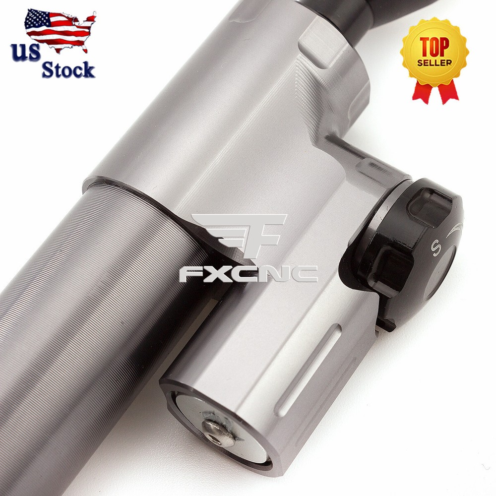 CNC Grey Universal Steering Damper Motorcycle Stabilizer Linear Reversed Safety