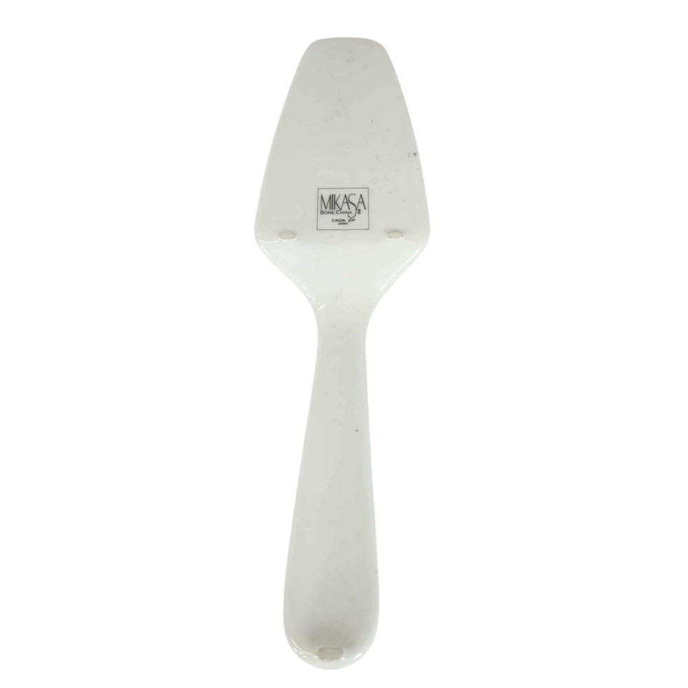 Mikasa Cake Server Pie Spatula White Floral Handle
