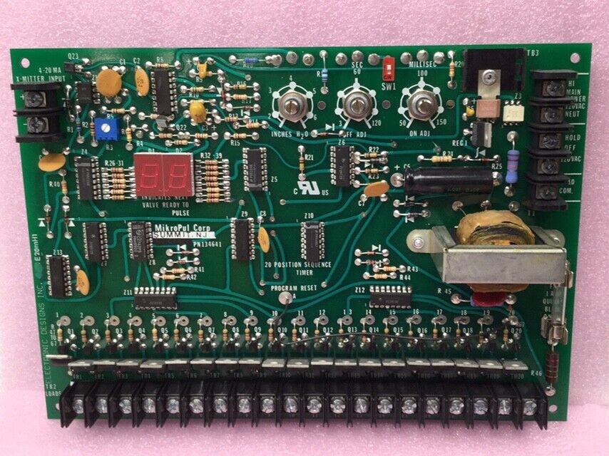 MIKROPUL 134641 Integrated Circuit Timer Board 20 Position Sequence Timer 86M/H