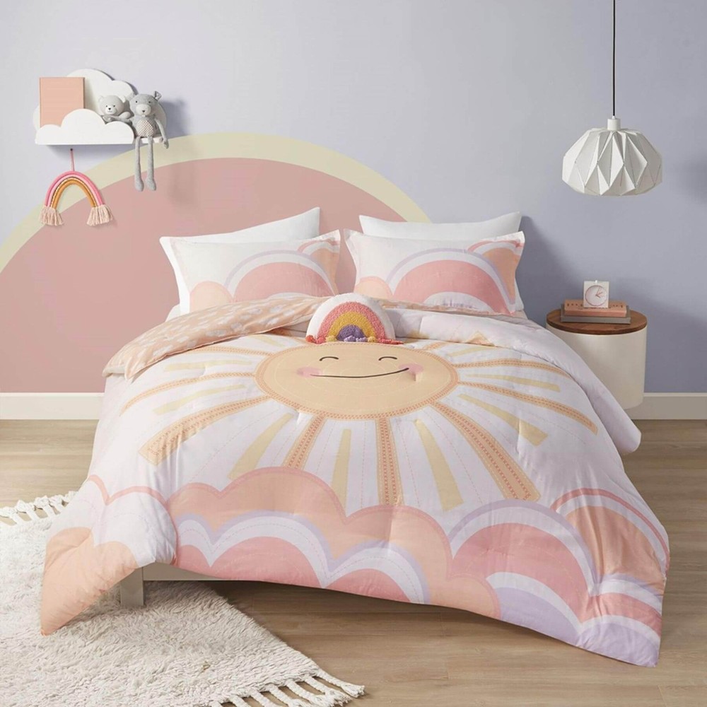 Dawn Sunshine Printed Reversible Comforter Set, Twin