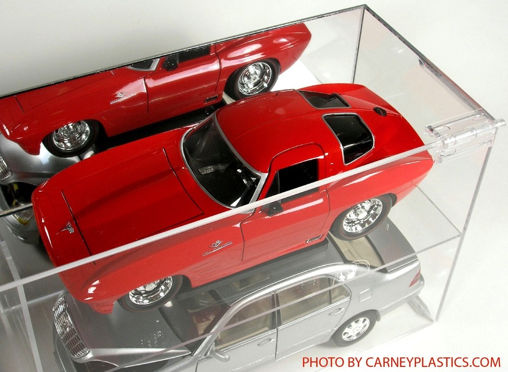 Model Diecast Display Case 1/18th Scale 4 car Horizontal