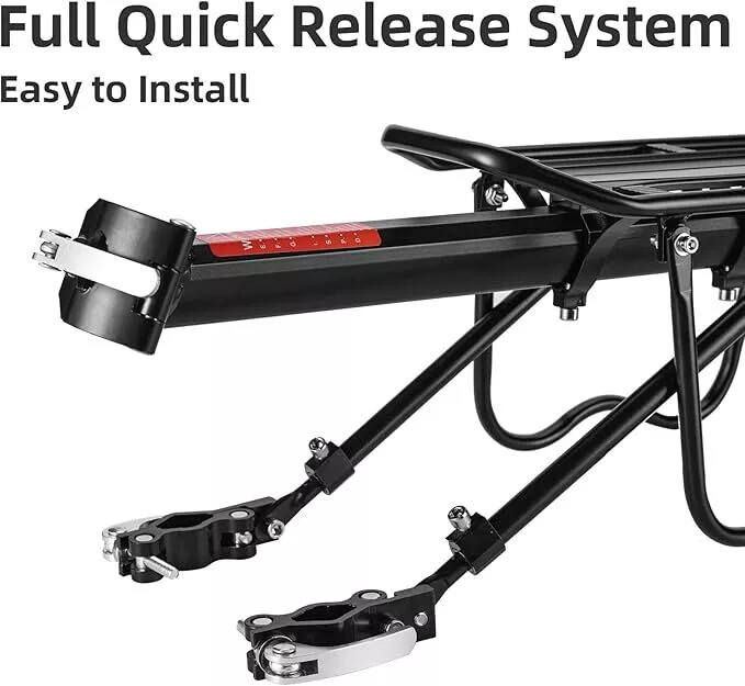 Bike Rear Cargo Rack Luggage Carrier Pannier Bicycle Alloy Fender Mountain Bike