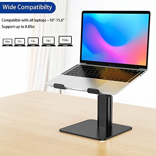 LSX6N Laptop Stand Ergonomic Adjustable Notebook Riser Holder Computer Stand ...