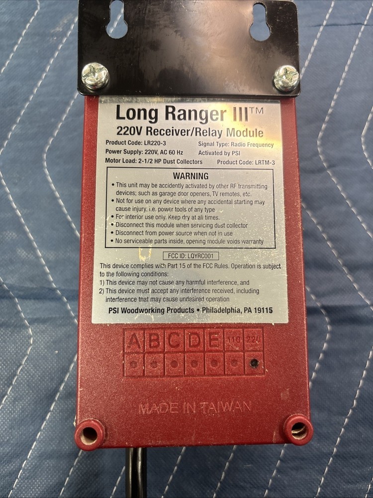 THE LONG RANGER III - 220V Receiver / Relay Module / Remote TESTED