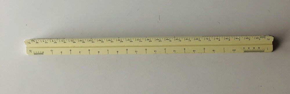 Triangular Ruler, Mechanicsl/Engineer/Architect, Picket P-232A