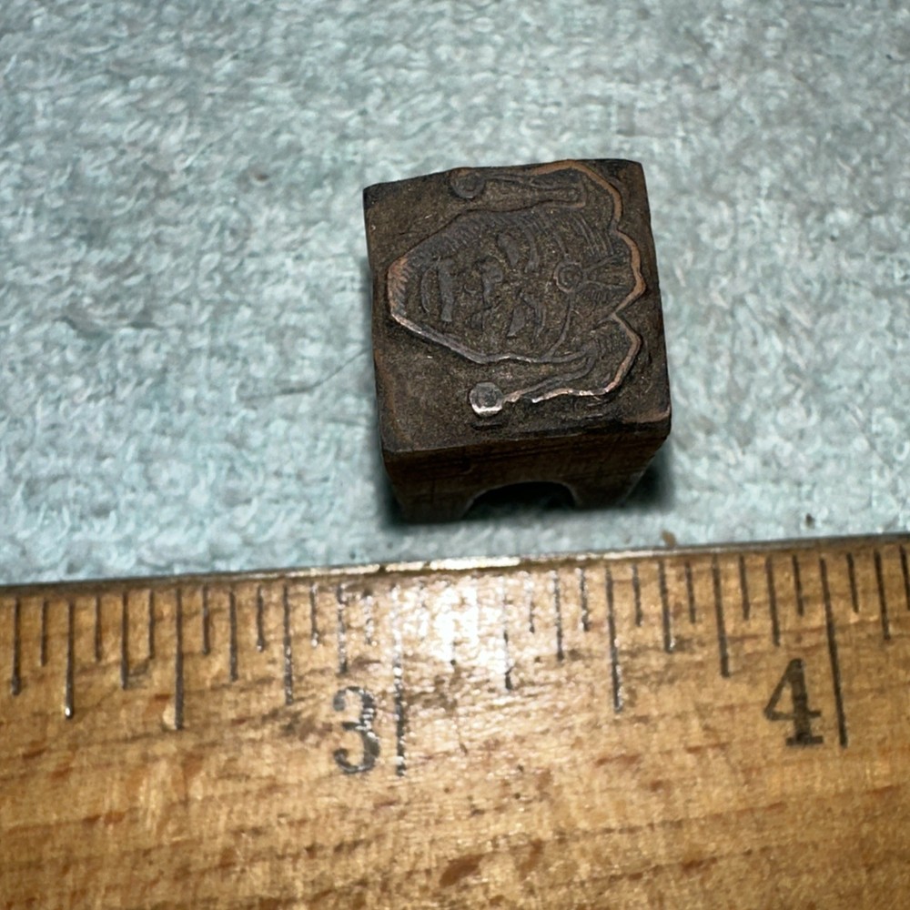 Printing Block “ Jester Clown “ Lead Block