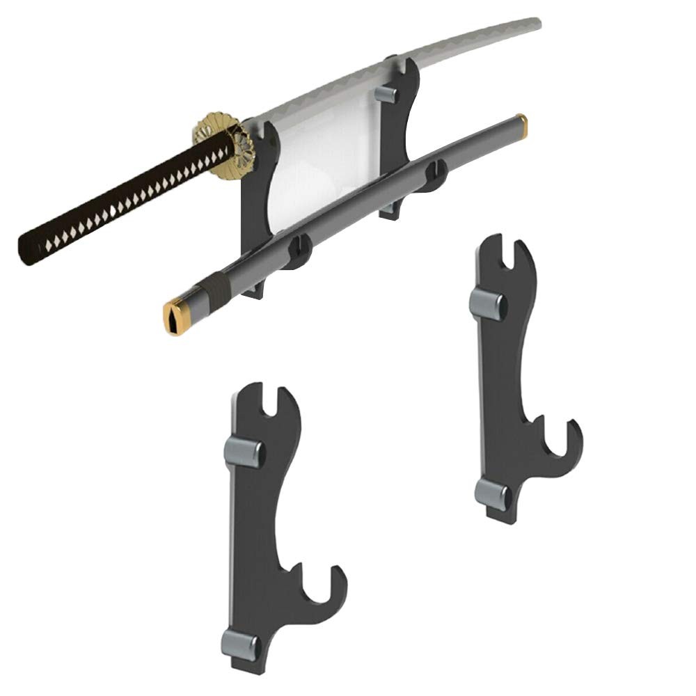 Sword Hook Two-Layer Wall-Mounted Samurai Sword Stand Display Stand Sword Hol...