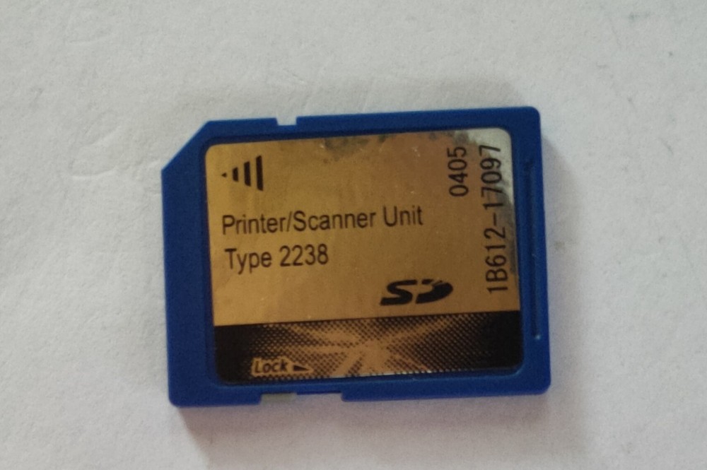 RICOH PRINTER/ SCANNER UNIT TYPE 2238 SD CARD D000 16MB