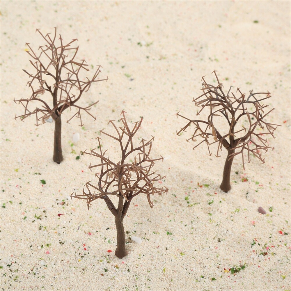 10Pcs Scenery Landscape Model Bare Trunk Tree Architectural Railroad Layout