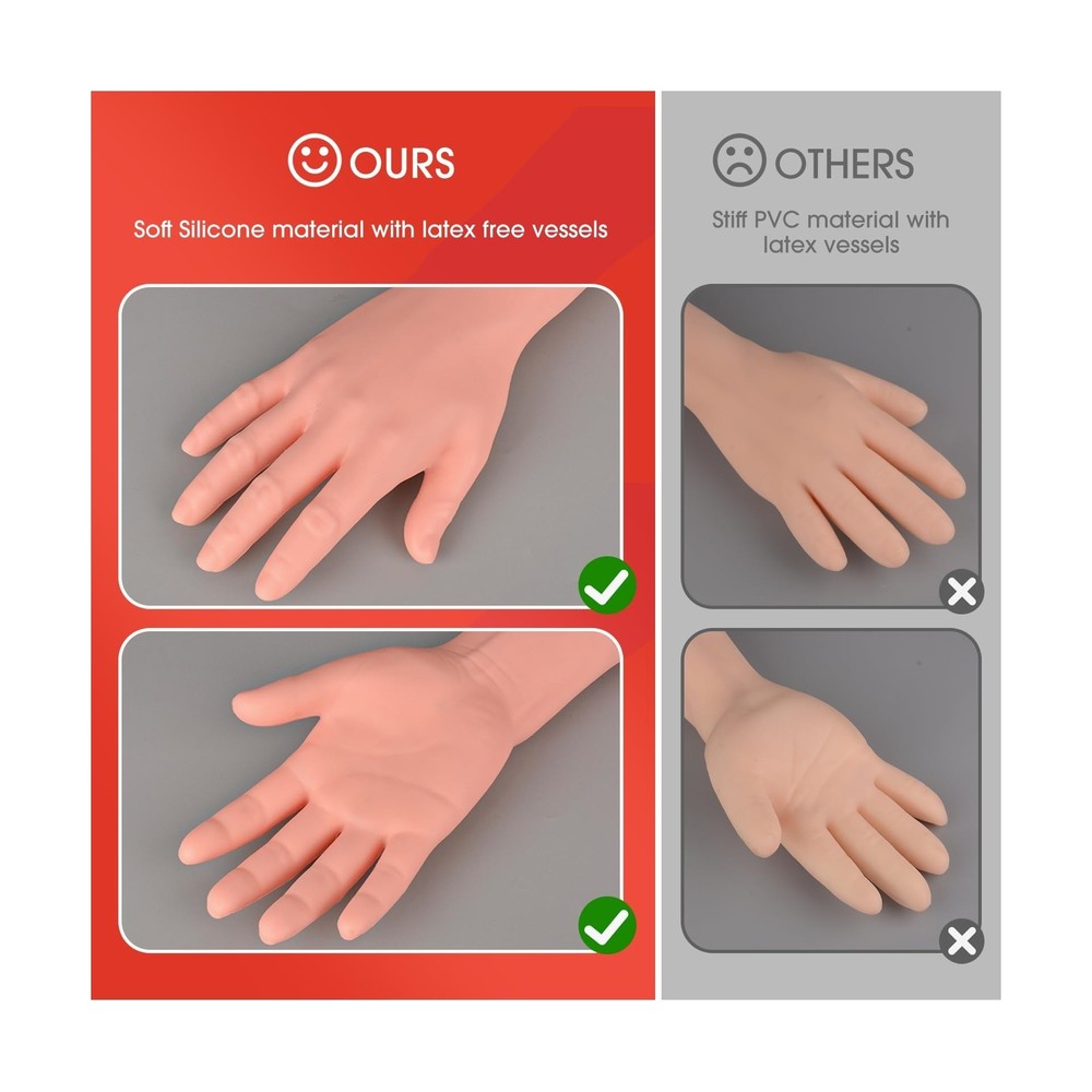 Phlebotomy Practice Kit for Injection Training, IV Practice Kit with Phleboto...