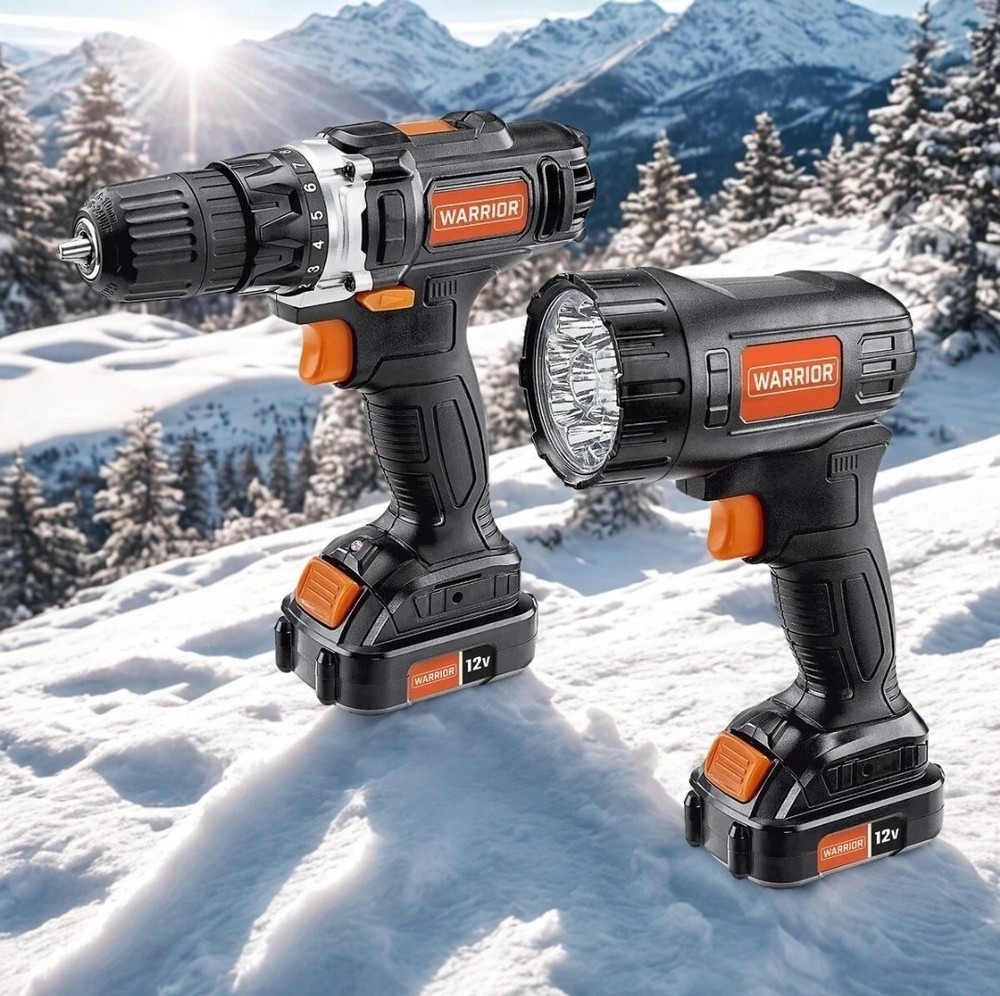 12V Cordless, 3/8 in. Drill and Flashlight 2-Tool Combo Kit