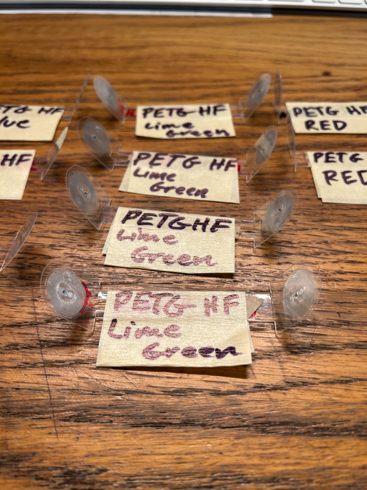 Bambu Lab Filament Spool RFID NFC Tag ONLY NO SPOOL PETG HF PLA BASIC red green