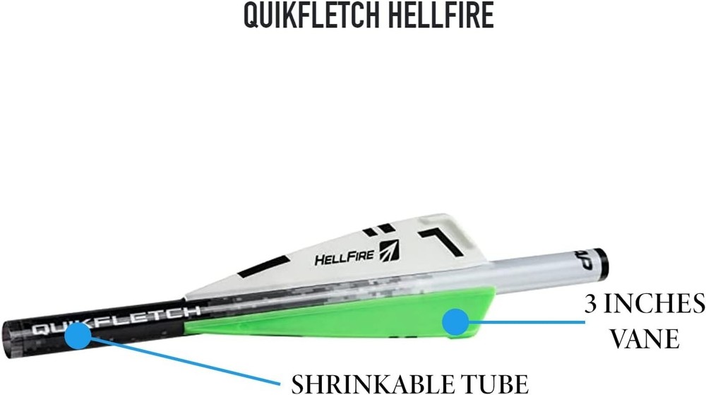 Transform Your Arrows with NAP Quikfletch Hellfire 2" Vanes - Easy & Effective