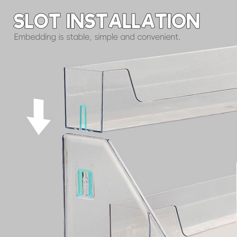 5Tier Display Rack Transparent Storage Rack Multifunctional Counter Display Rack