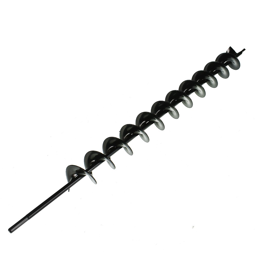 Earth Auger Drill Bit 2 x 24 Black Garden Post Hole Digger