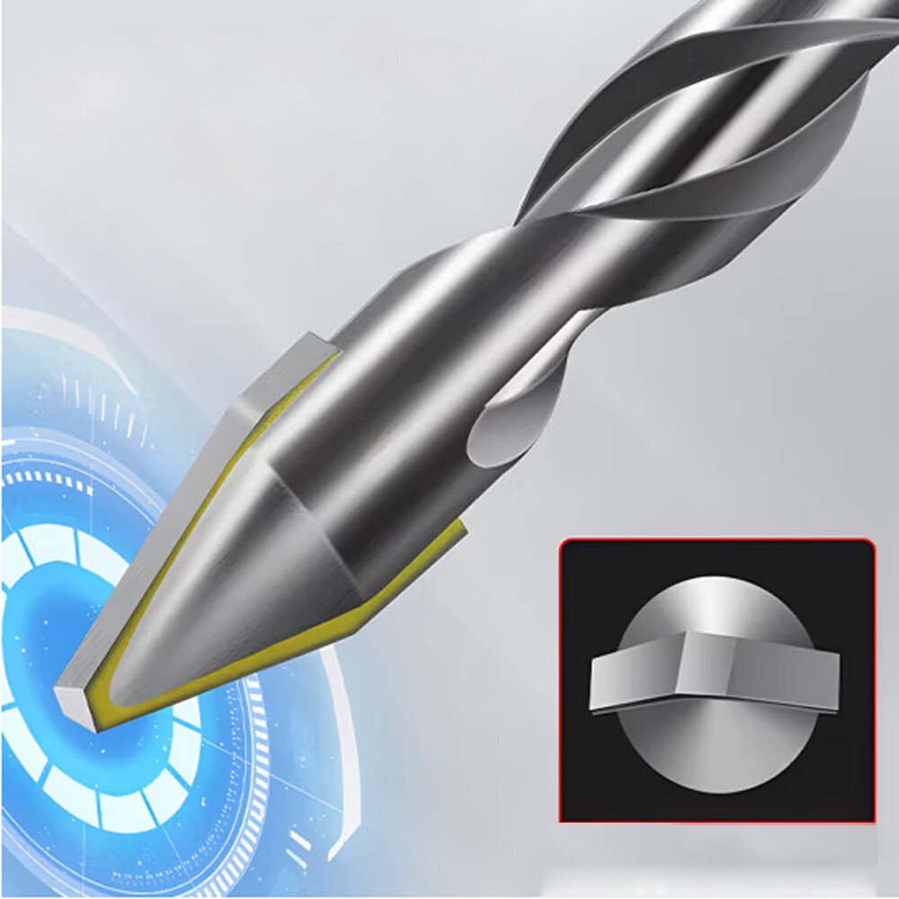 Eccentric Drill Conventional Hex Shank Design Features Staggered Edge Design New