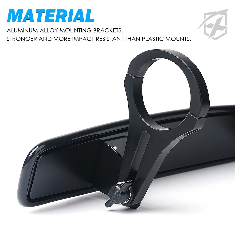 RZR UTV Rear View Center Mirror w/ 1.75" Bar for Polaris RZR 800 900 S/XP 1000