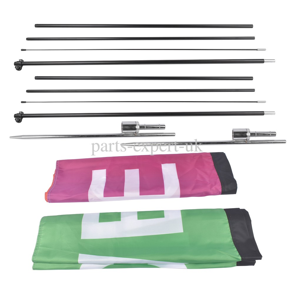 Open Feather Flags with Pole Kit, Advertising Flags for Business 2/3/4 Pack