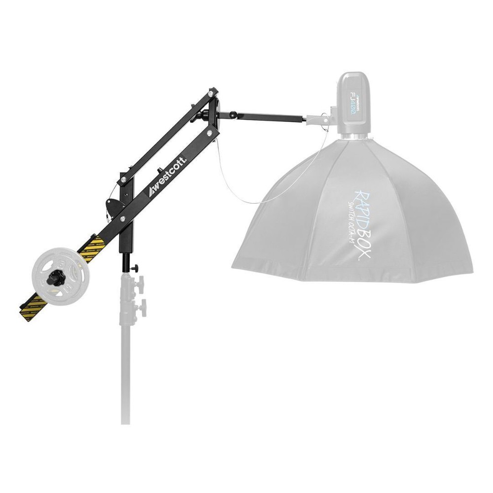 Westcott Easy Boom Arm for Consistent Light Positioning with Light Stand Bundle