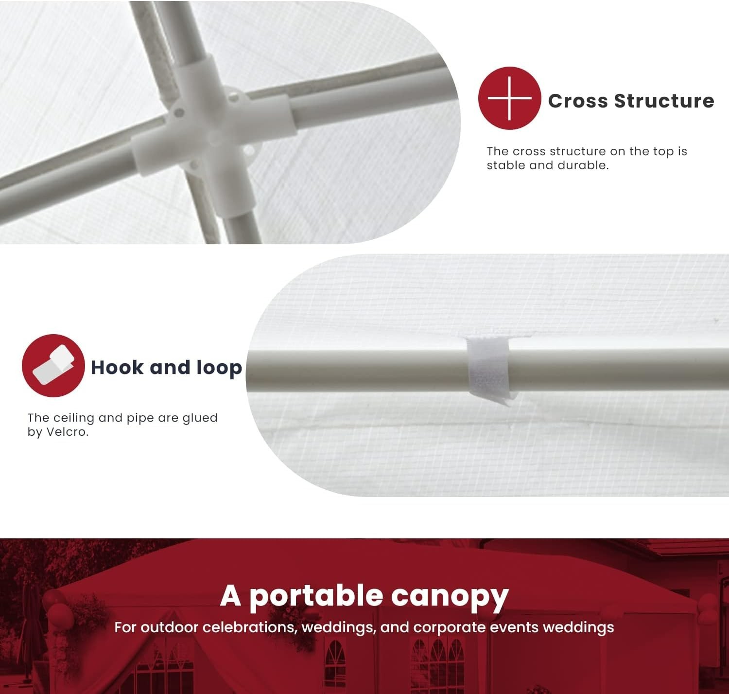 10x10 Gazebo Waterproof Outdoor Canopy Patio Party Tent