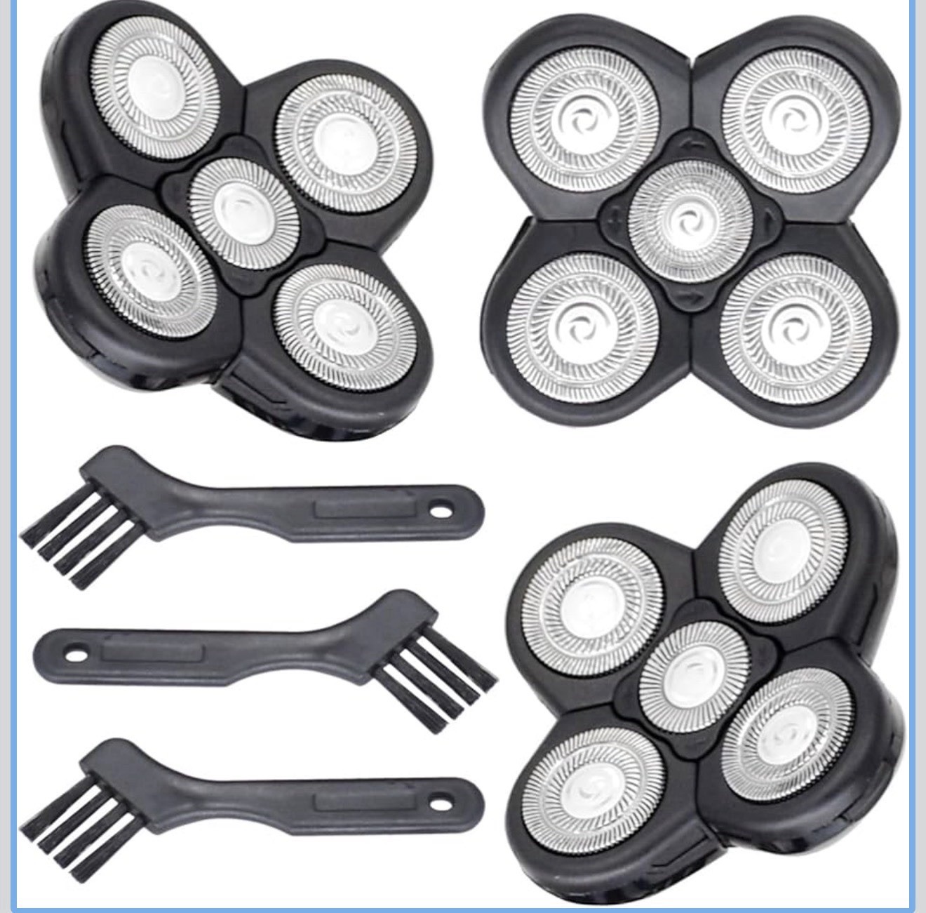 Freebird Replacement Blades 3 Pack for Head Shaver Kit, 5 3pcs