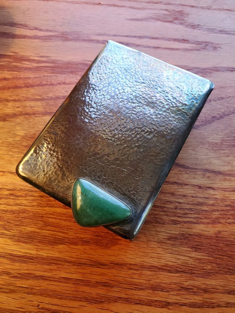 Art Deco Sterling Silver Cigarette Case / Treasure Chest