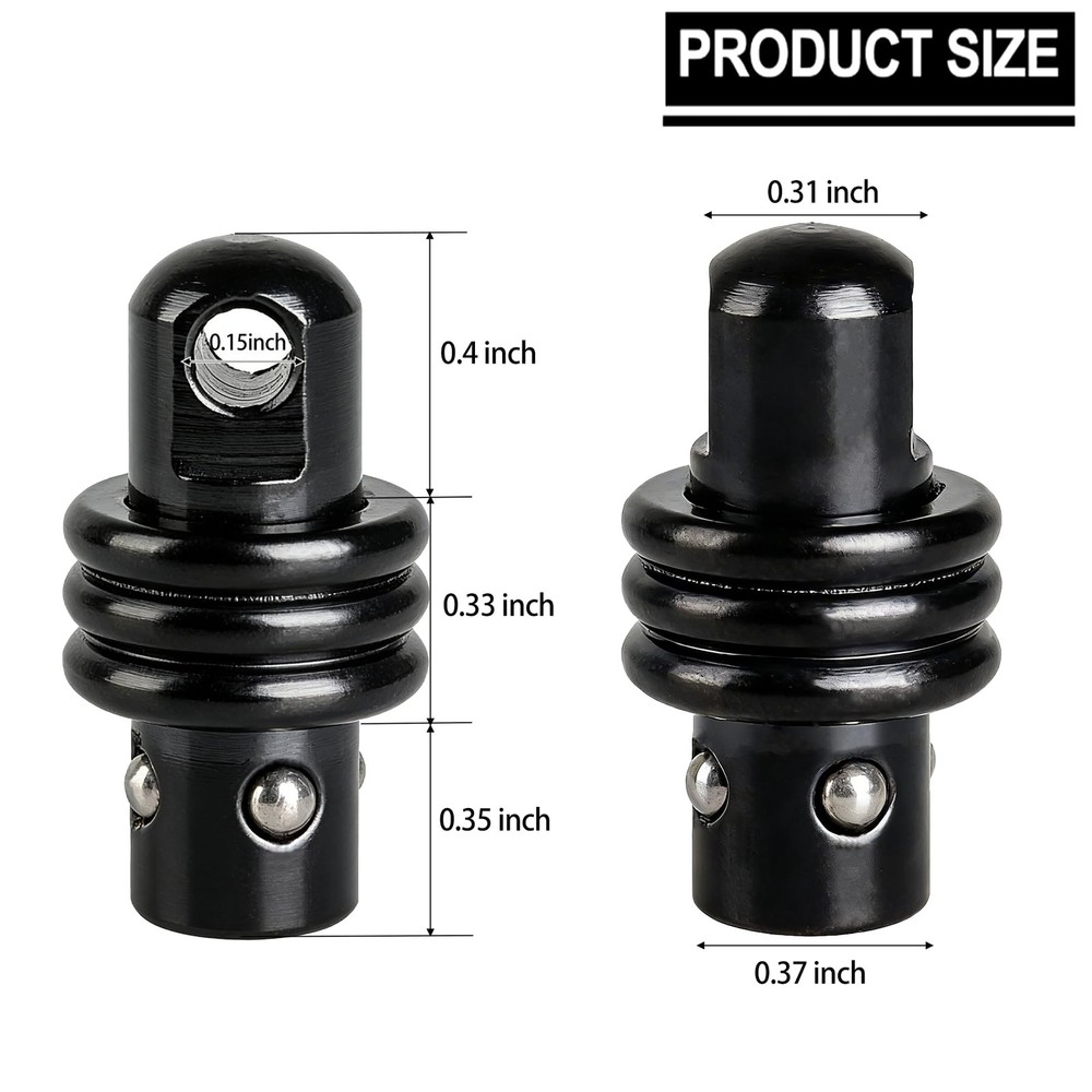 DOPETANE QD Sling Swivel Stud for Two Point Mount with Button All Black