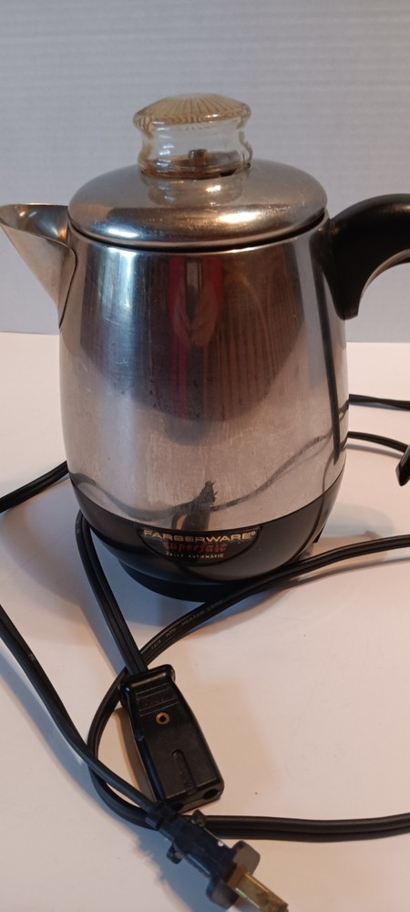 Vintage Farberware Superfast Coffee Percolator 2-4 Cup Automatic 134 COMPLETE