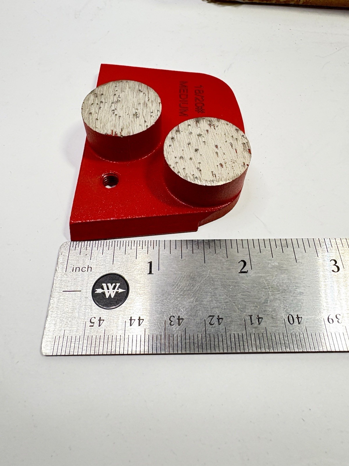 9-LAVINA Quick Change 2 Button Segment 20 Grit Medium Concrete Grinding Diamond