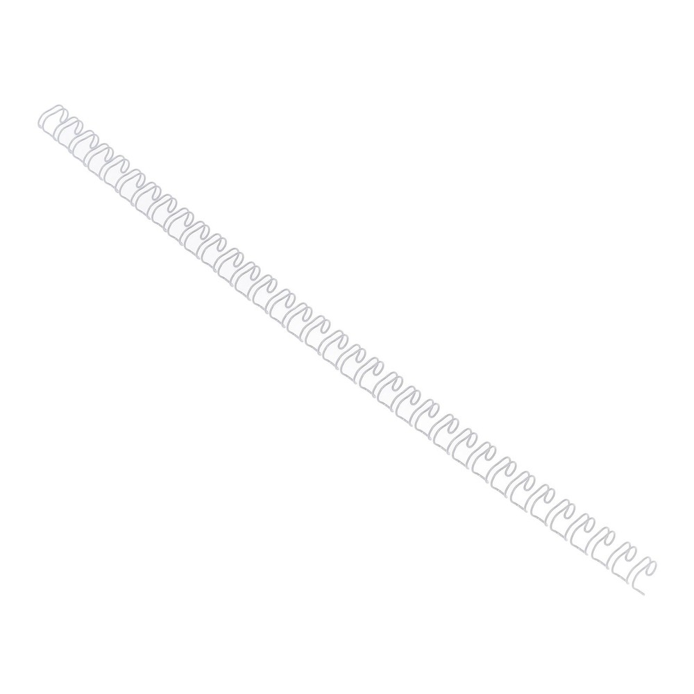 White 100X Double Loop Wire Binding Spine 6.4mm Diameter 34 Teeth 3:1 ScalE