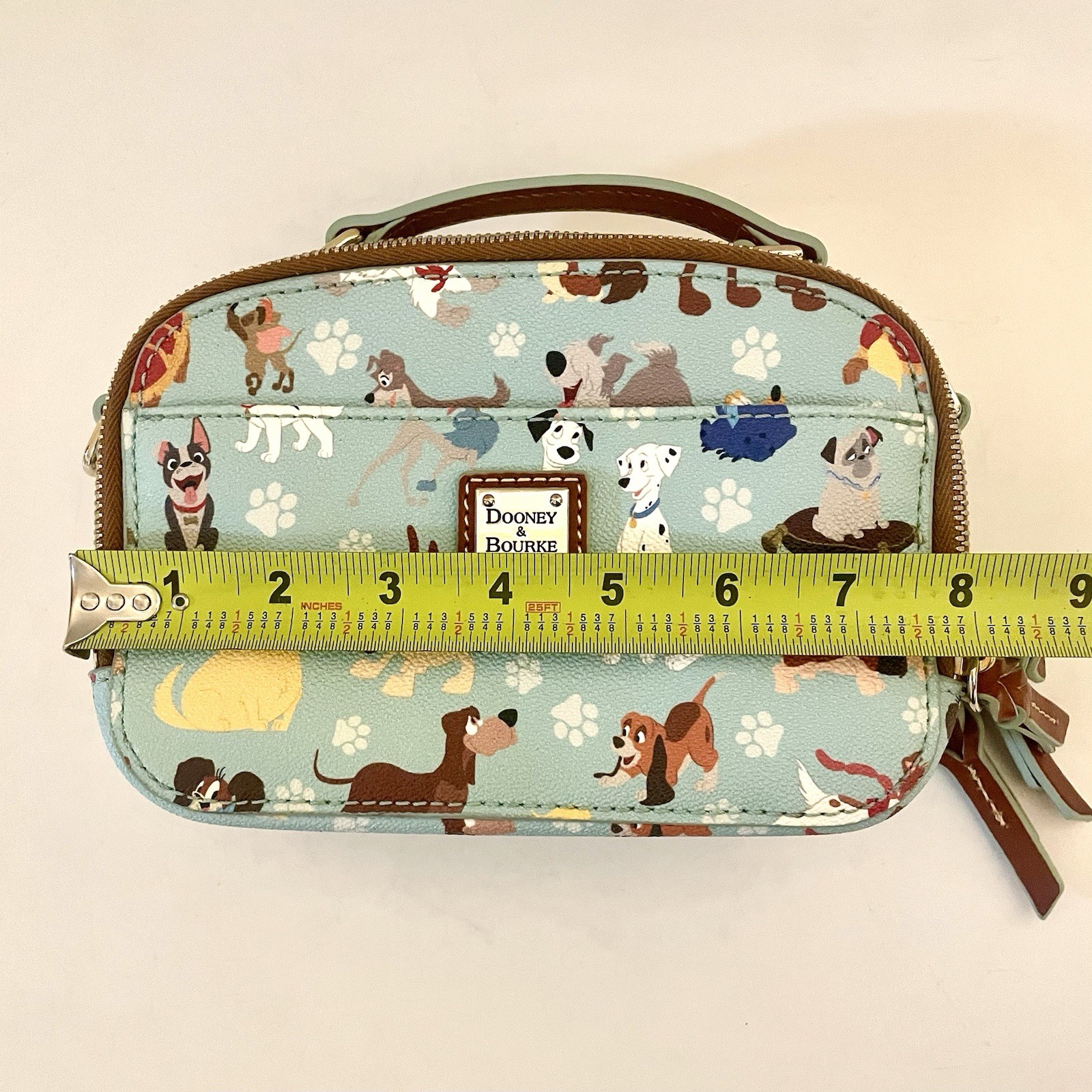 Dooney & Bourke Disney Dogs Ambler Purse Blue 2017 Crossbody Shoulder Bag - EUC