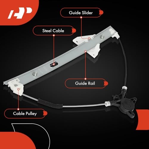Electric Power Window Regulator Without Motor Replacement Front Passenger Side