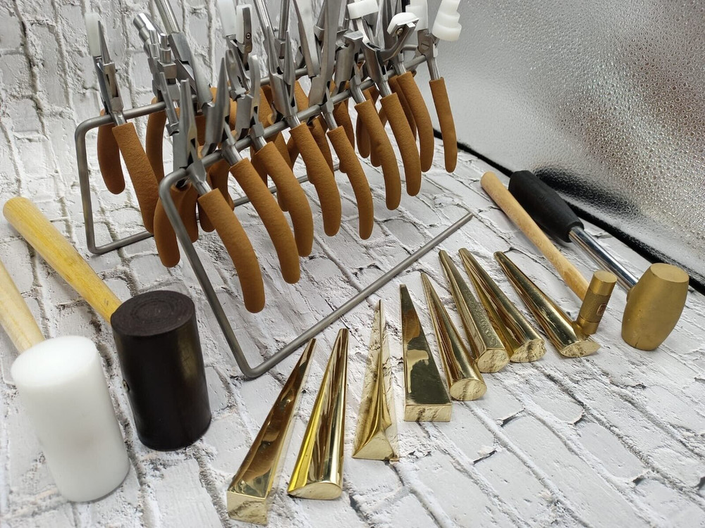 Wire wrapping Tools Set - Pliers - Mandrels- Hammers/Mallets