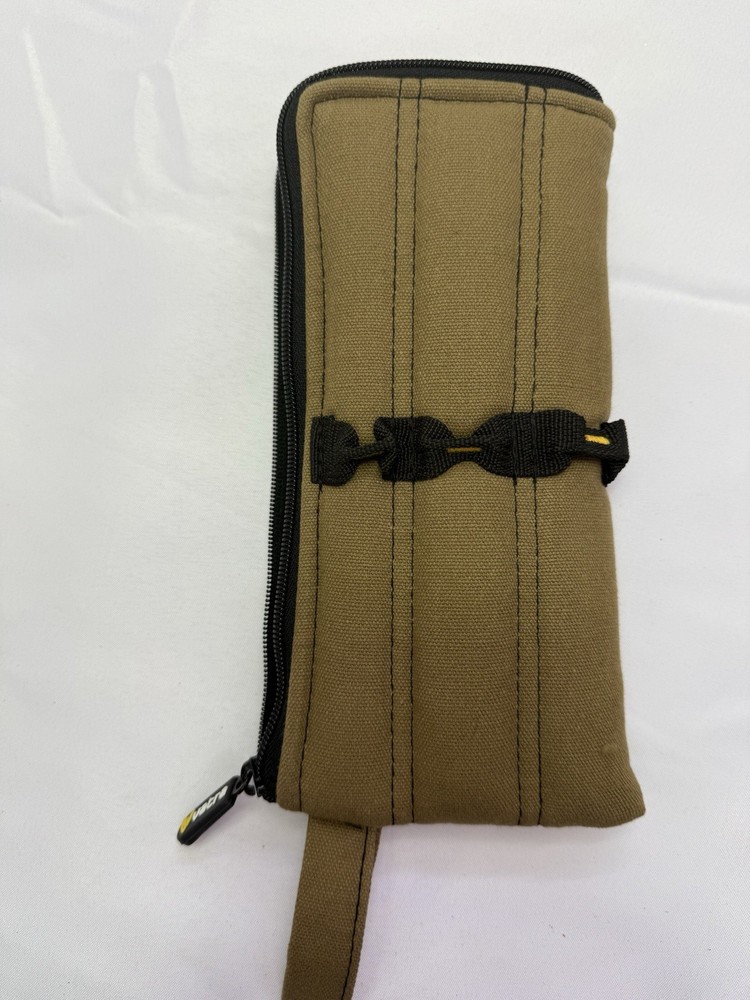 Vatra Rectangular Padded Zipper Stash Bag Case Pipe Safe Pouch WOWEN Tan