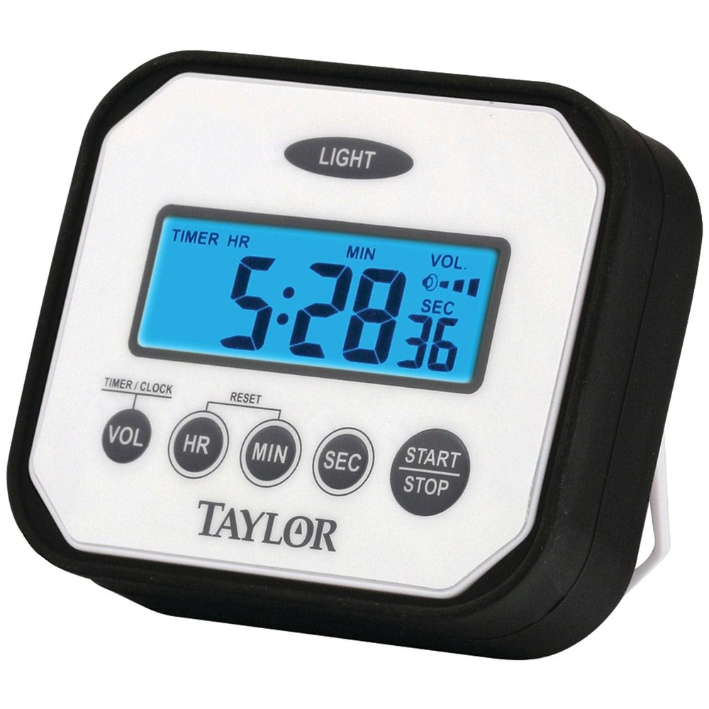 Digital Timer with Adjustable Volume Settings  One Size, White
