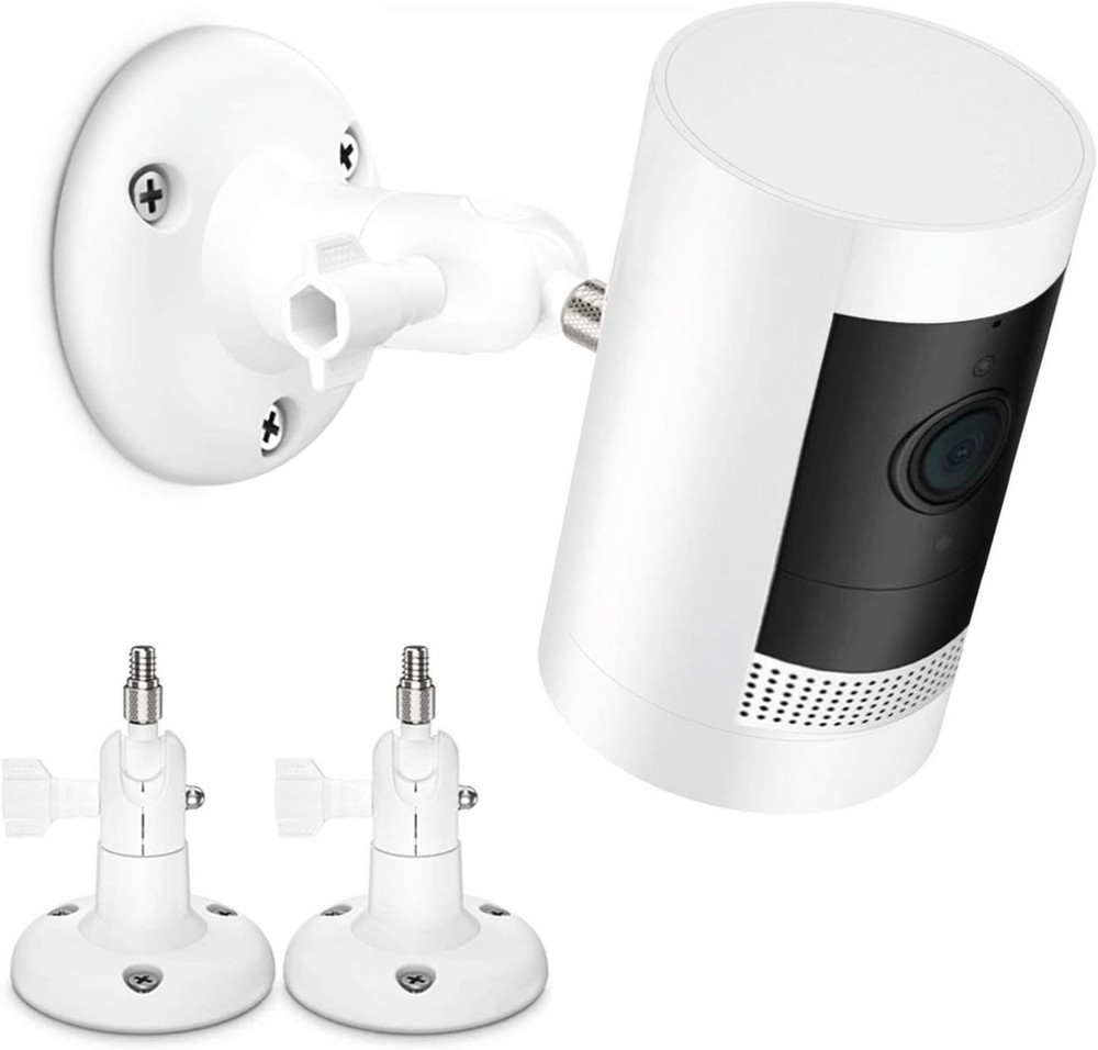 360° Adjustable Wall Mount for Stick Up Cam - 2 Pack, Waterproof & Easy Install