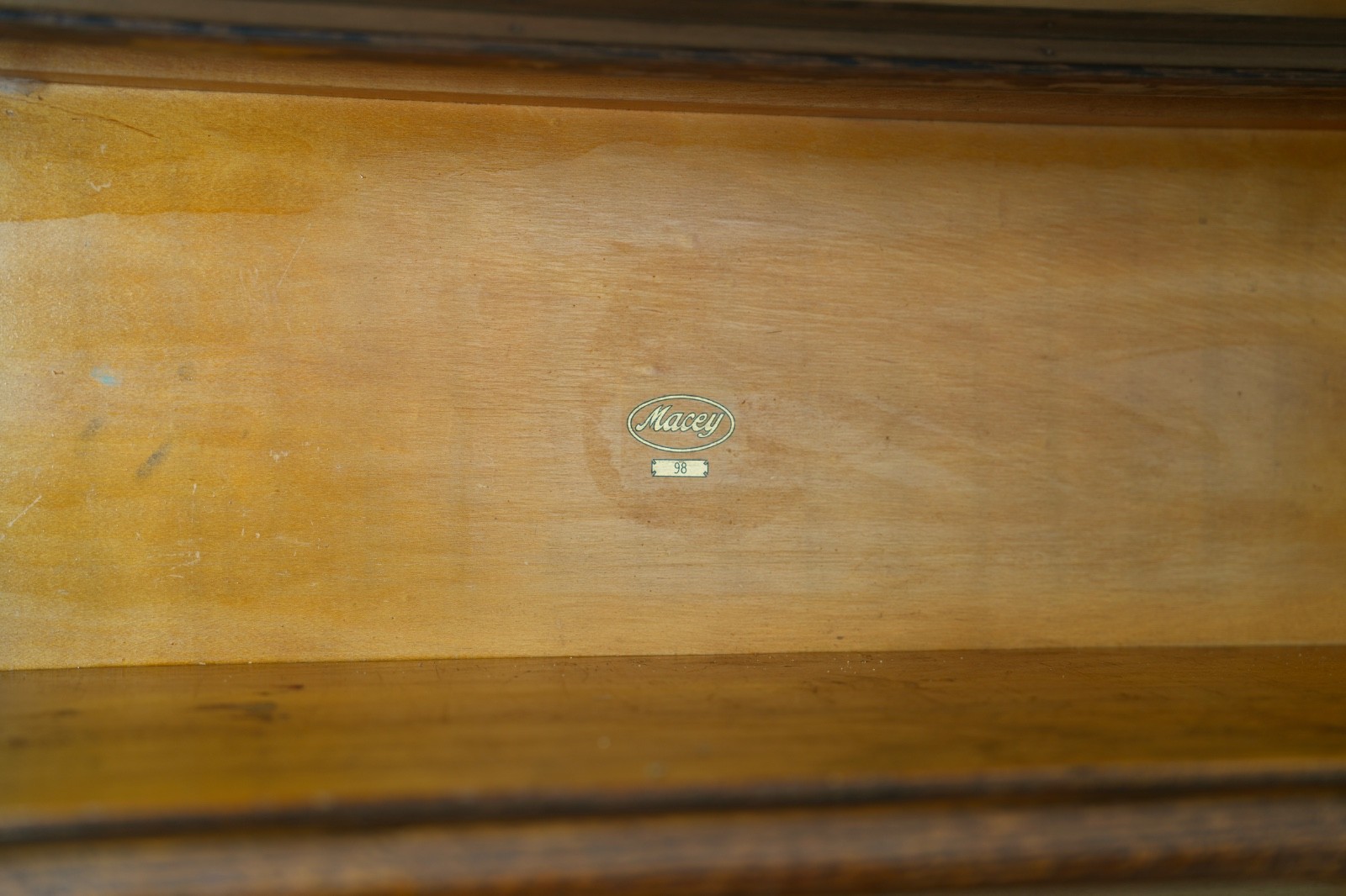 Vintage Macey Lawyer Barrister Bookcase shelf wood Cabinet Glass Doors Antique